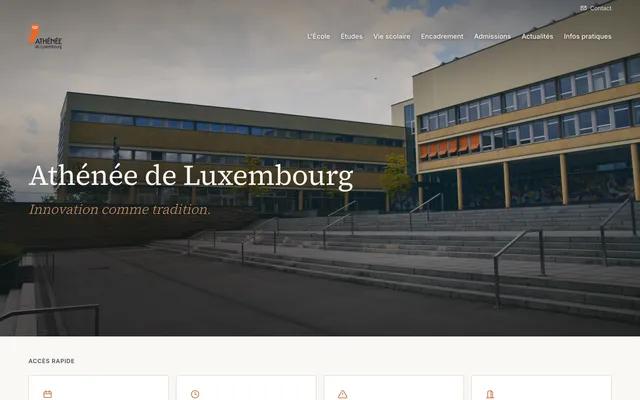Athénée de Luxembourg homepage