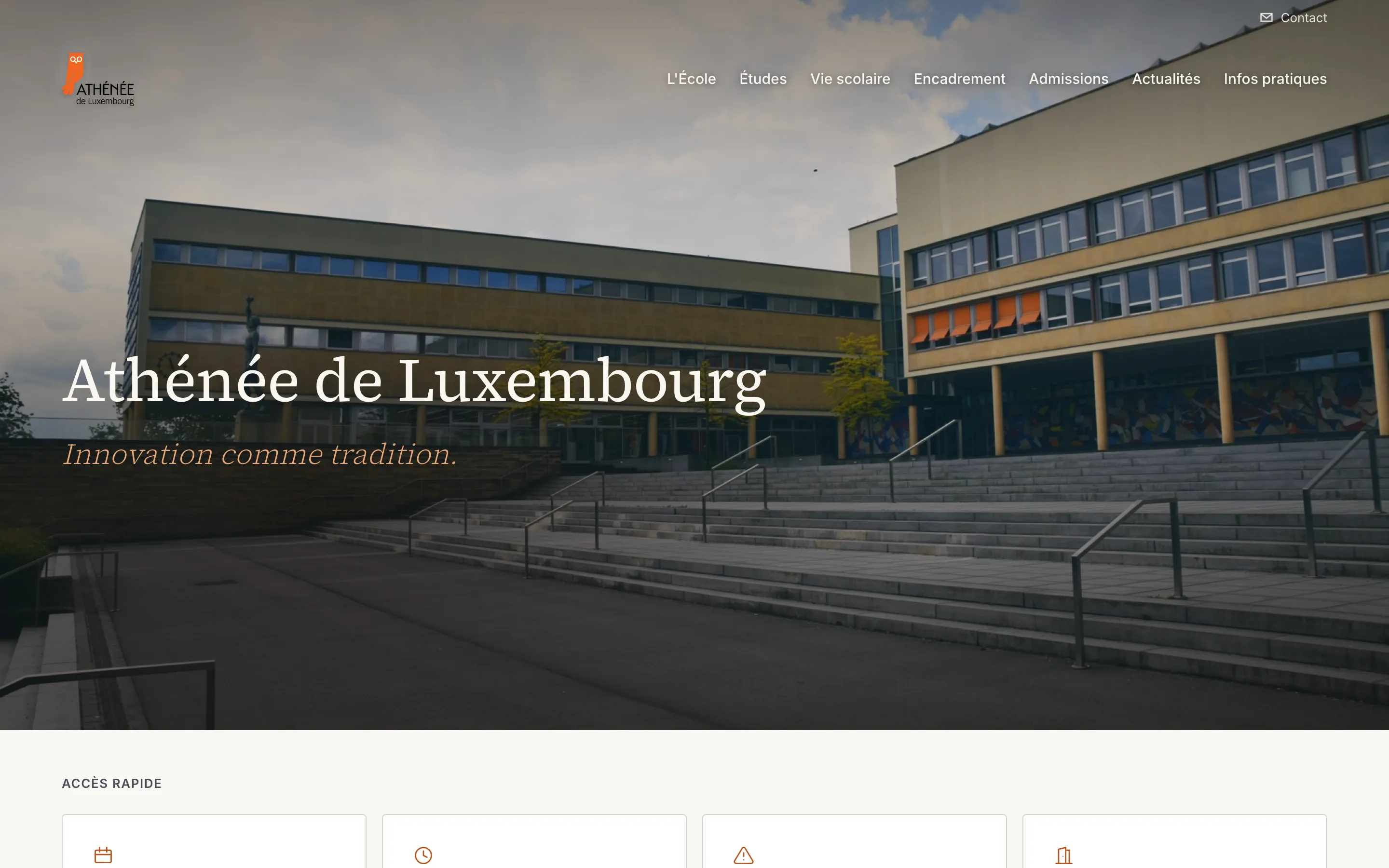 Athénée de Luxembourg homepage