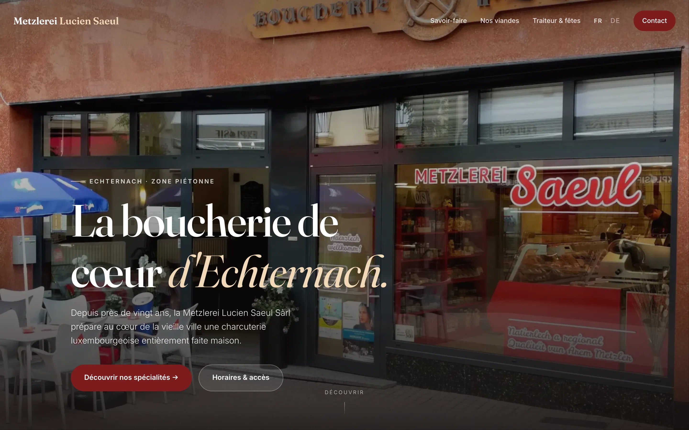 metzlerei-saeul.vercel.app homepage
